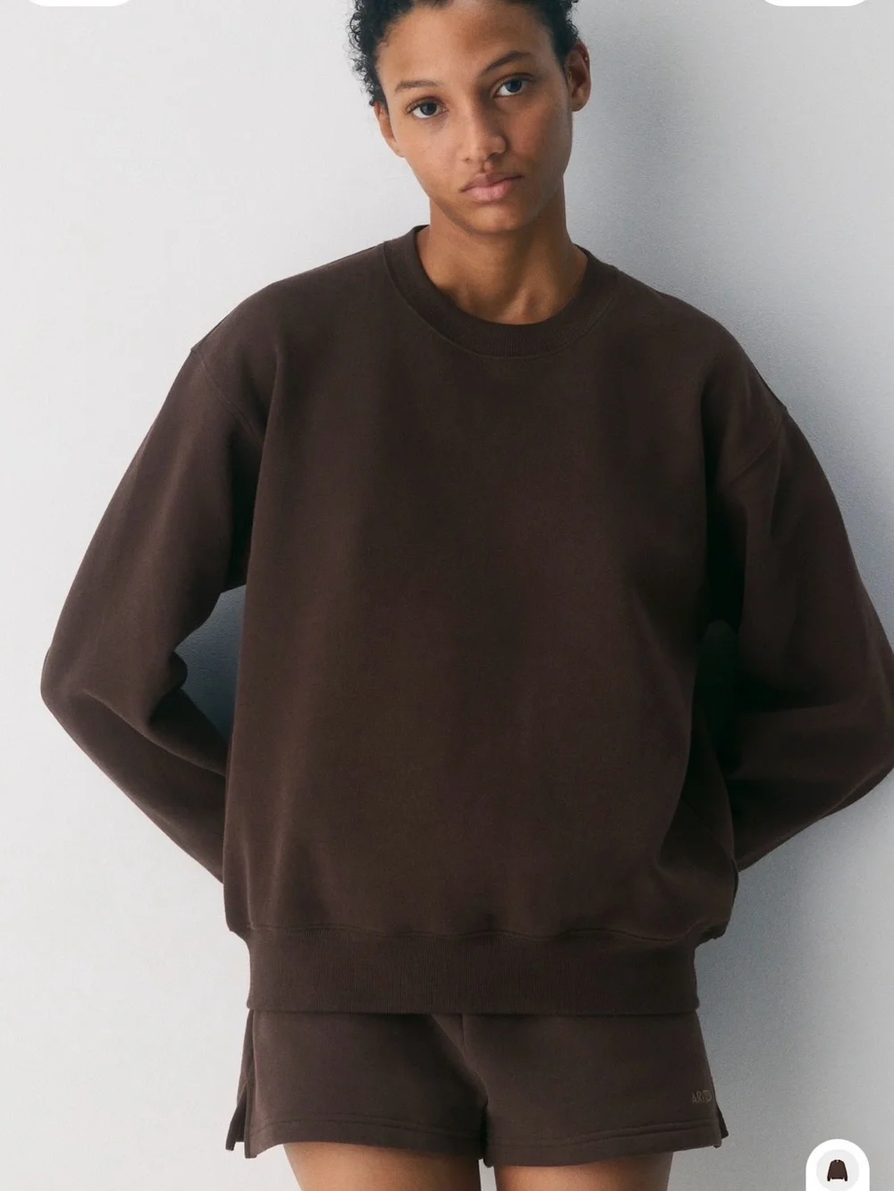 NWOT Aritzia Perfect Crew Sweatshirt - Picture 2 of 8